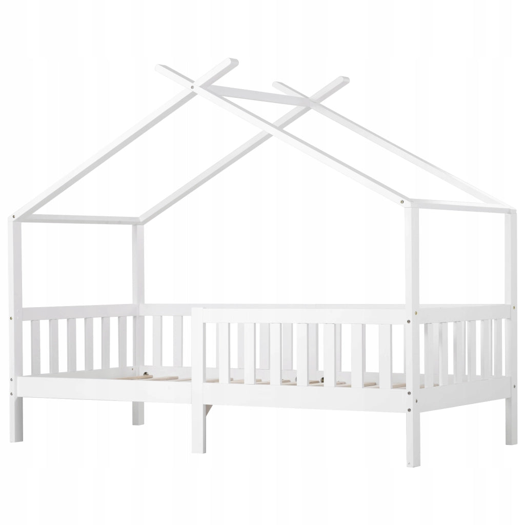 Letto per bambini 200x90 bianco con sponde - Xylo