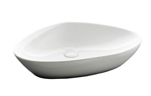 Lavabo da Appoggio 58,5x39x14 cm in Ceramica TFT Berlino Bianco