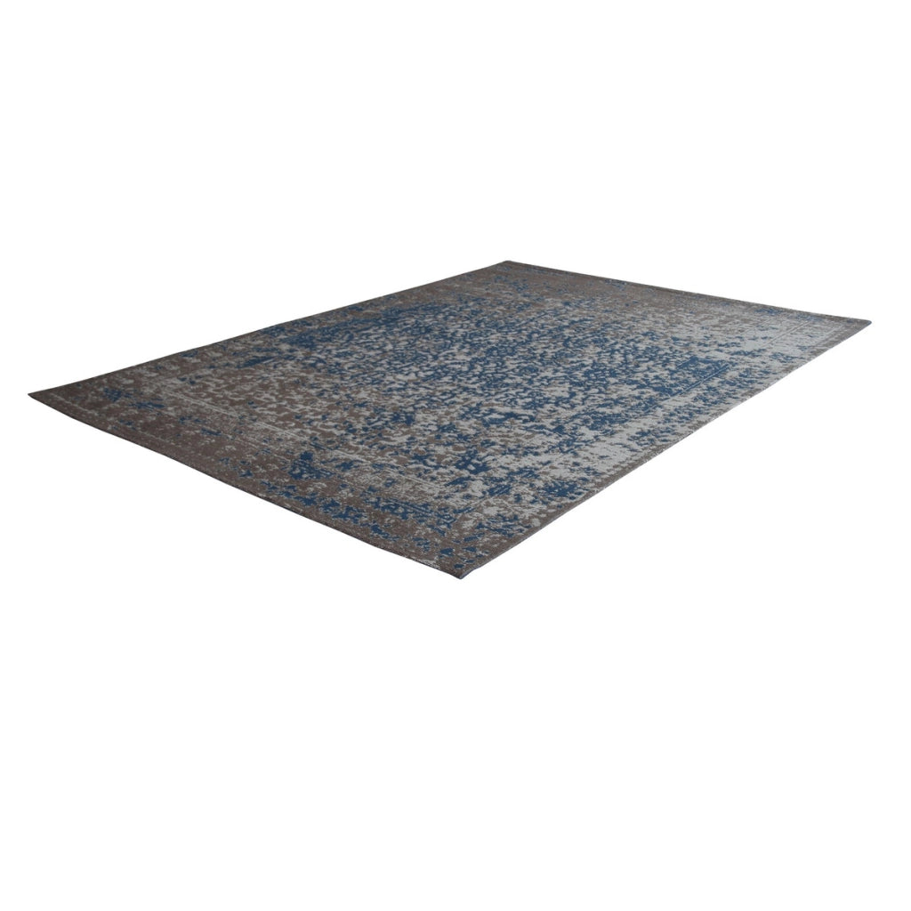 Tappeto Vintage Sunny 300 Beige e Blu per Interno ed Esterno