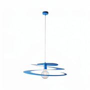 Sospensione Spring 1 Luce Blu Altezza Regolabile Luceart Design