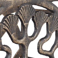 Portaombrelli vintage in fusione di alluminio retrò antico vintage raccogli acqua 48,5 bronzo 13_0002222