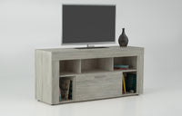 kit porta tv vision 135x41,5x60h bianco venato k083 cod:ferx.910