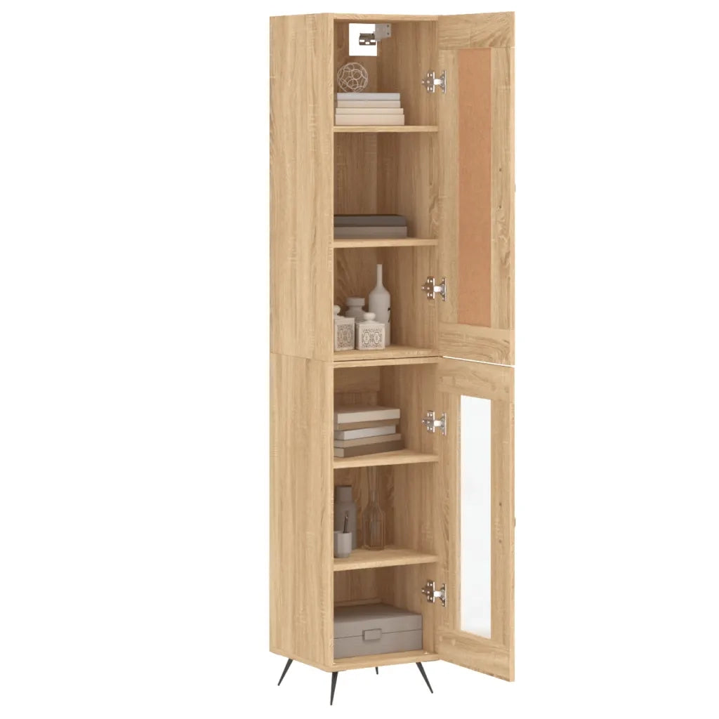 Credenza Rovere Sonoma 34,5x34x180 cm in Legno Multistrato 3200364