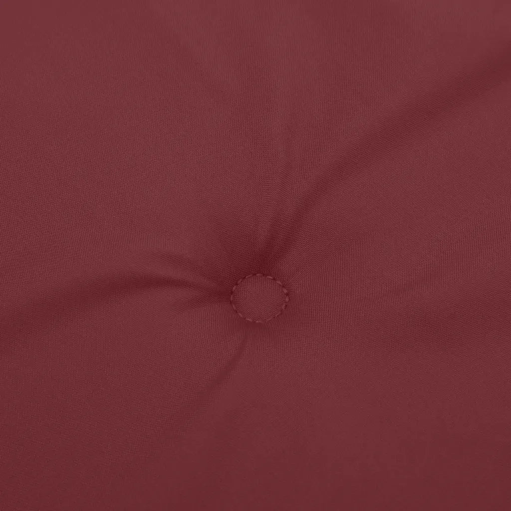 Cuscini Sedia Schiena Alta 2 Rosso Vino Mélange 120x50x4 cm 4002439