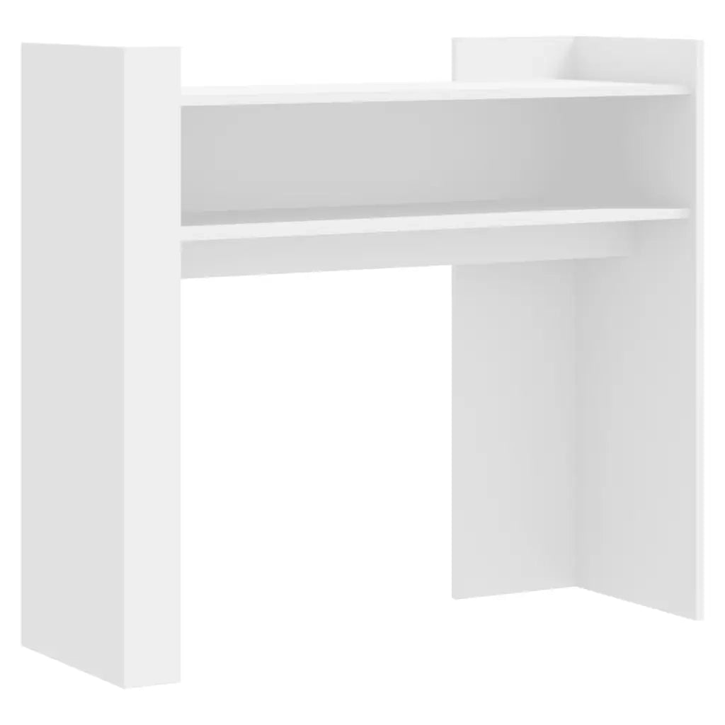 vidaXL Tavolino Consolle Bianco 100x35x90 cm in Legno Multistrato