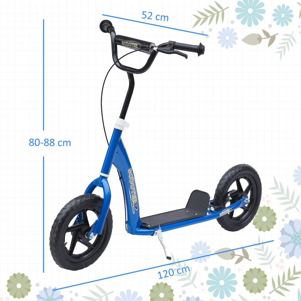 Trottinette Bambini con Freni e B¨¦quille ¨C zephmum ¨C Acero, Blu, 30 cm