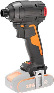 Drill-serratura a batteria - Chiave a molla - con Motore ad alta potenza senza batteria - 3 velocità - 2 modalità - 200Nm di coppia - 3400 giri al minuto - Leggero e compatto - Senza batteria e caricatore - 20V - Arancione/Nero