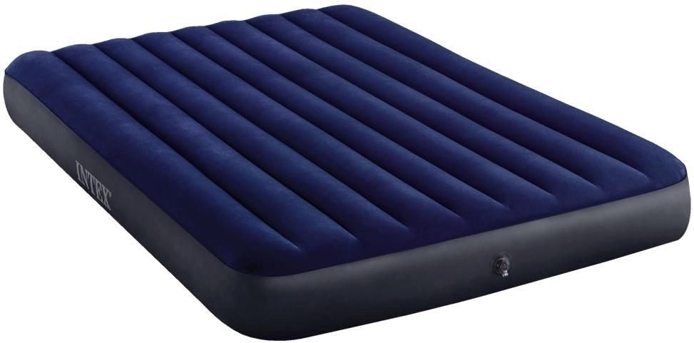 Intex 64765 Materasso Matrimoniale Gonfiabile Blu Con Cuscini Single