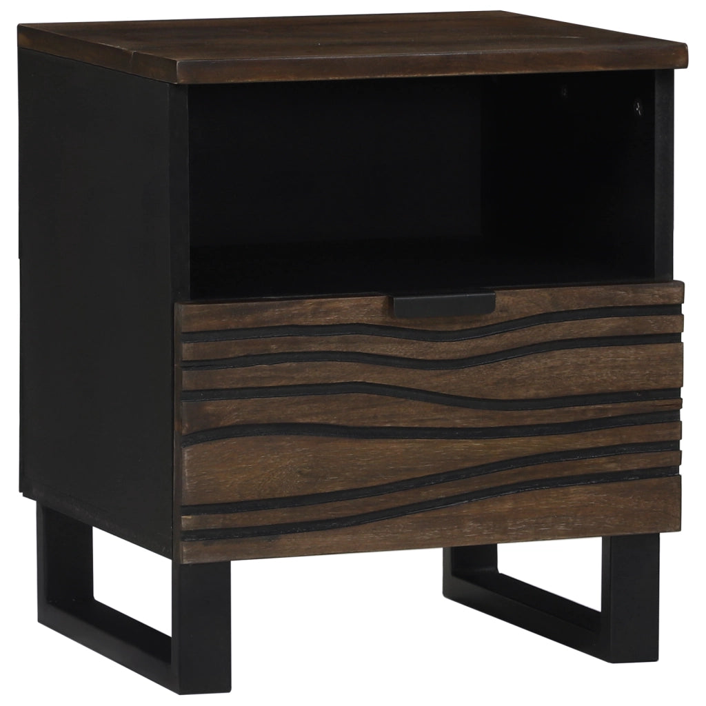 Comodino 40x33x46 cm Legno massiccio di mango