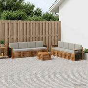 Set divani con cuscino 9 pcs Legno di Acacia Massello 3384172
