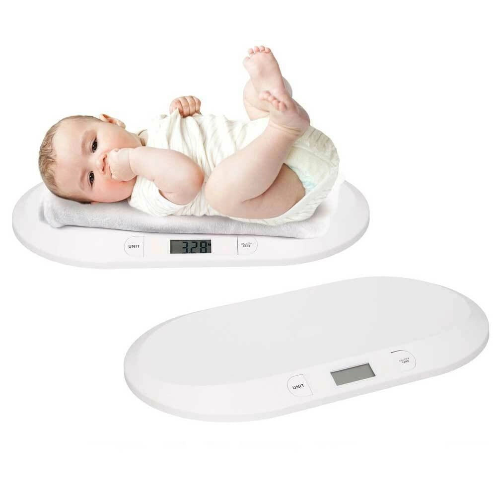 Bilancia Bambini Neonati Bilancia Digitale Pesa Neonato Peso Massimo 20kg Bianco