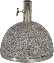 Supporto per ombrellone in pietra grigia 115 kg Ø tubo interno 35 cm - Pedana per ombrellone su ruote