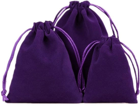 Sacchetto di velluto 12 pezzi - Sacchetti decorativi - Sacchetti di stoffa con cordoncino - Sacchetti regalo - Borsa di stoccaggio 13 x 18 cm - Disponibile in 21 modelli - Sacchetto decorativo