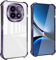 Hoesa per Xiaomi Redmi Note 14 Pro+ Plus 5G - Copertura schoccorientata con angoli rinforzati - Design trasparente - Resistente a impronte digitali - Blu