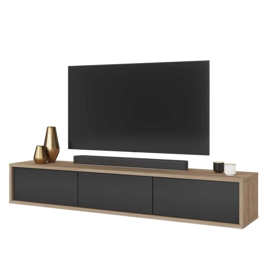 Mobile TV 180 cm collezione MAANUM colore rovere chiaro e grigio