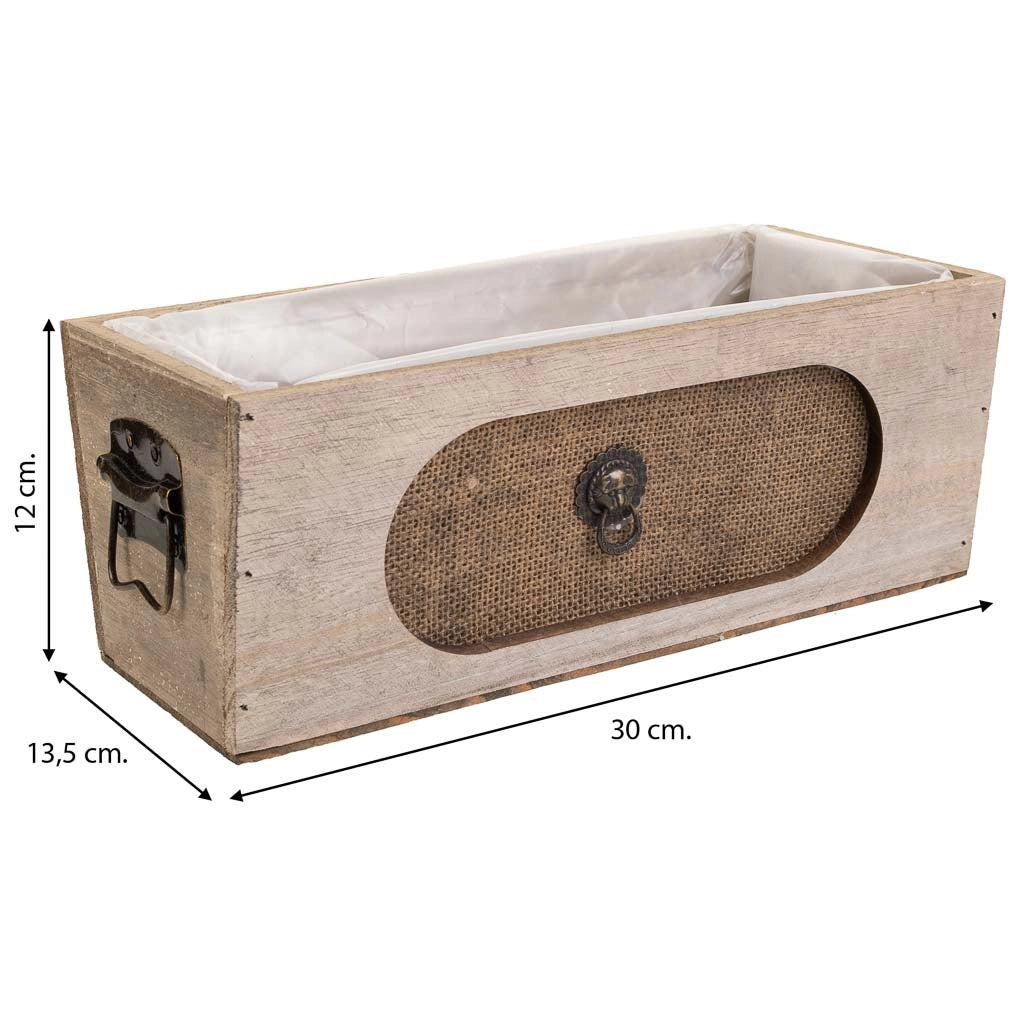 Cassetto in legno marrone 30x13,5x12h
