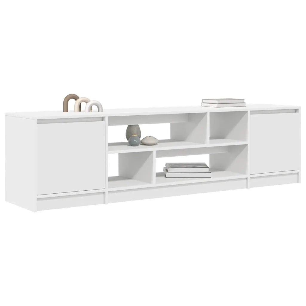 Mobile Porta TV Bianco 188,5x41x50 cm in Legno Multistrato 3328417