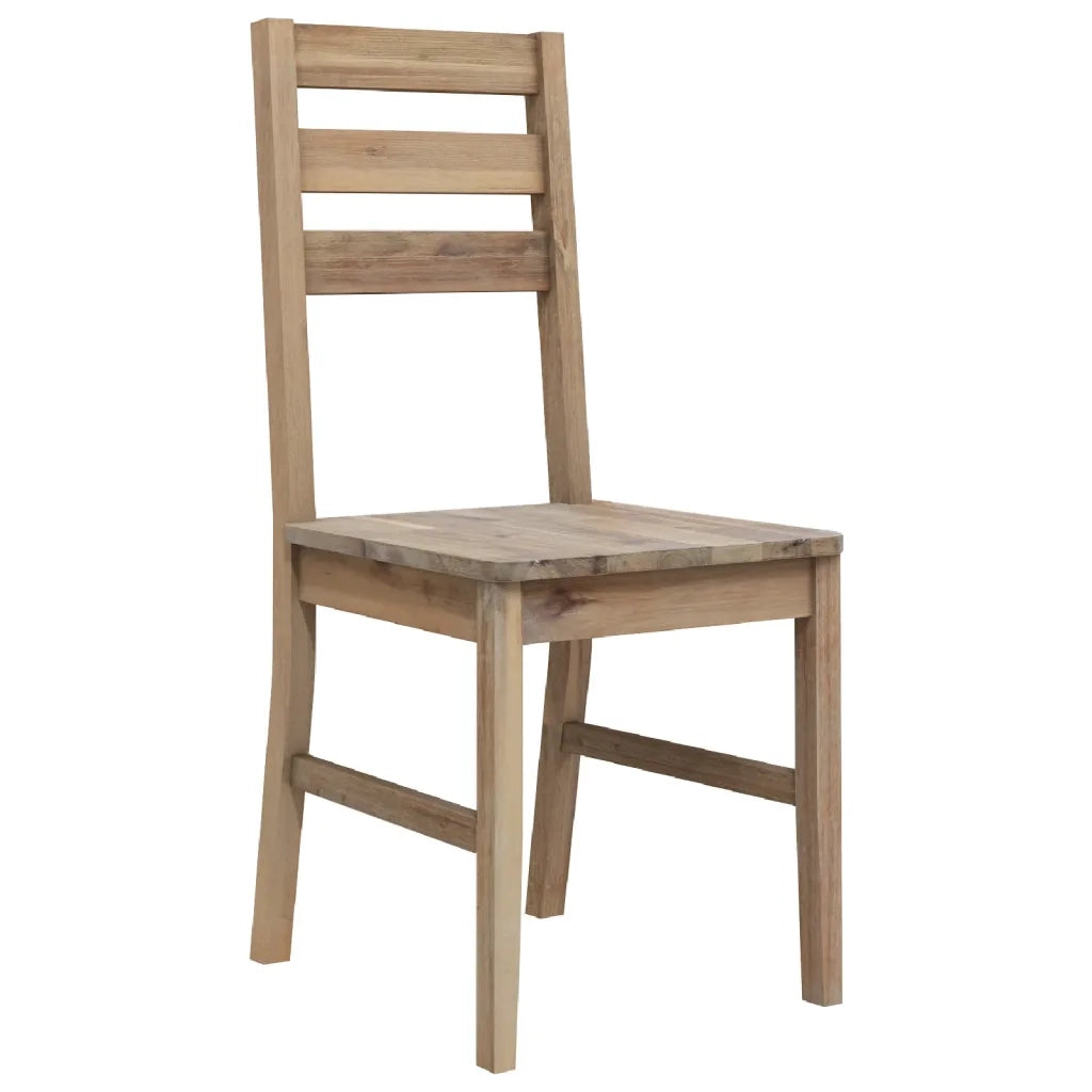 Sedie da Pranzo 2 pz | Sedie da cucina in Legno Massello di Acacia