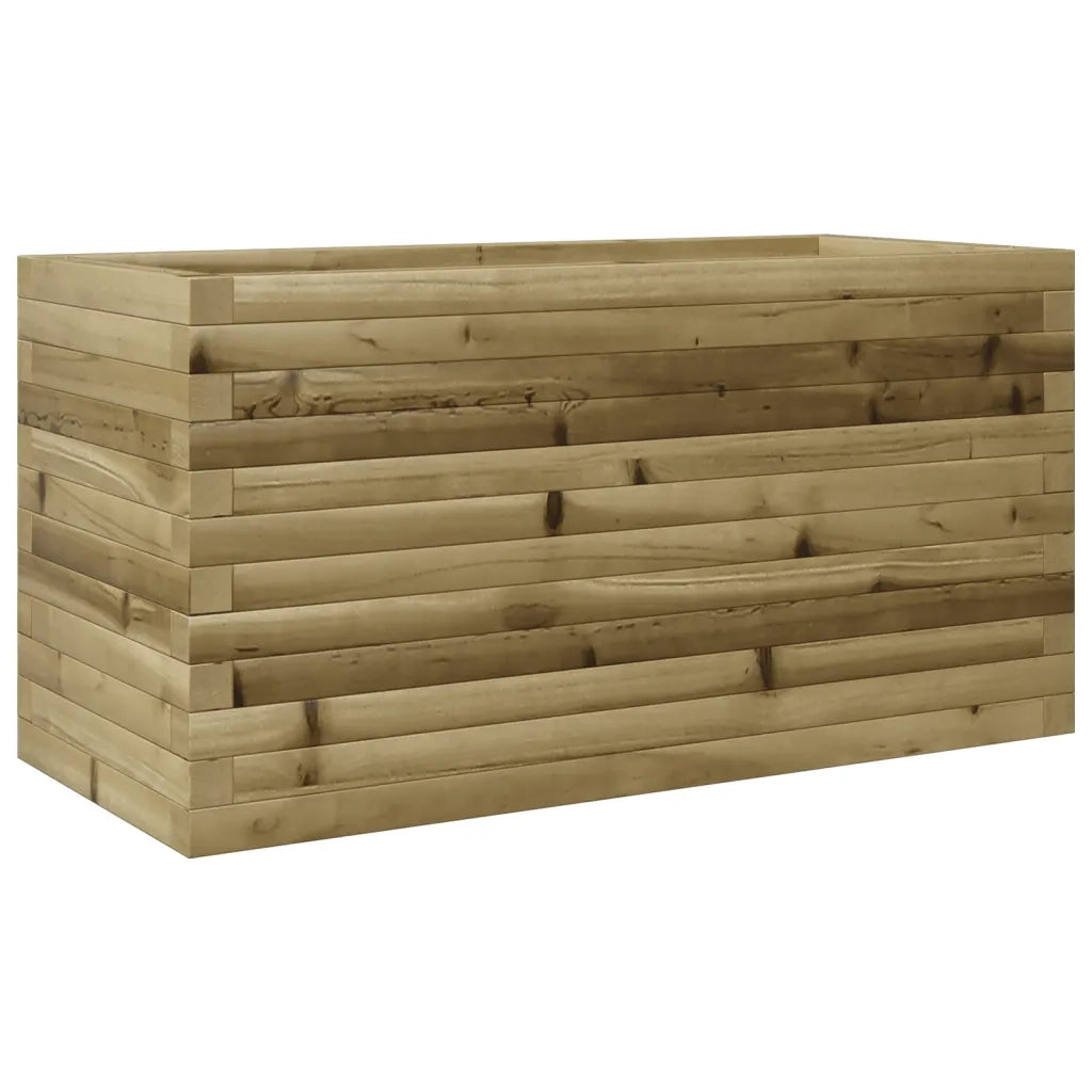 Fioriera | Cassetta per fiori | Vaso da Giardino 90x40x45,5 cm in Legno di Pino Impregnato