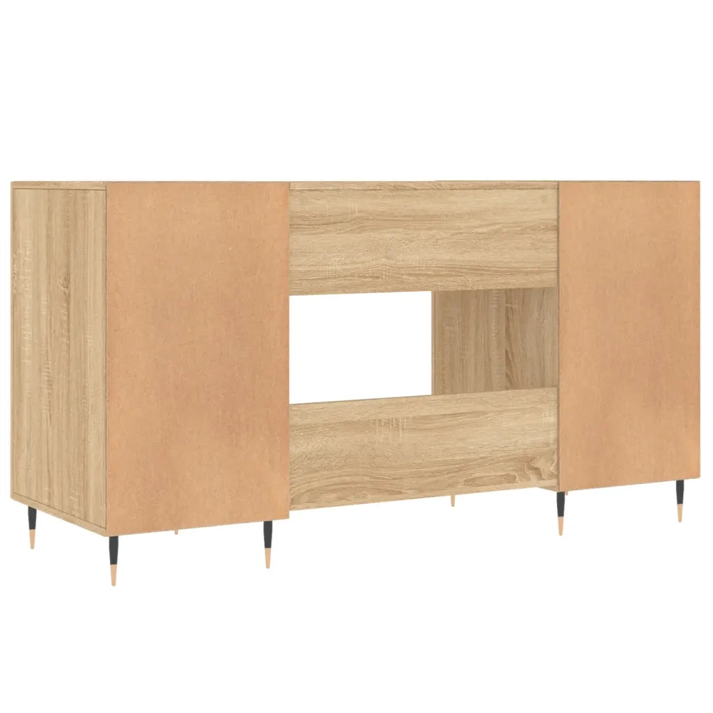 vidaXL Scrivania Rovere Sonoma 140x50x75 cm in Legno Multistrato