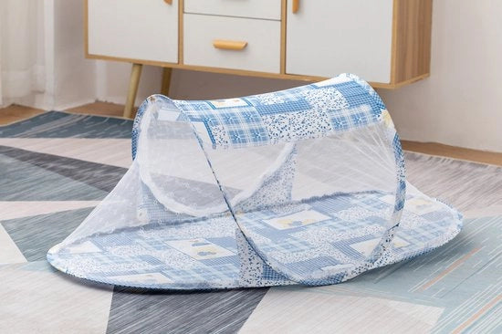 Ombrello portatile pieghevole per bambini, lettino pieghevole per bambini, resistente, chiusura automatica, adatto per viaggi in famiglia, all'aperto, 108 x 60 x 38 cm - blu - 108*63*38cm