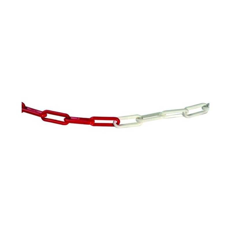 Catena Plastica Bicolor Vigor Bianco/Rosso 25 M 6X20X30 Mm