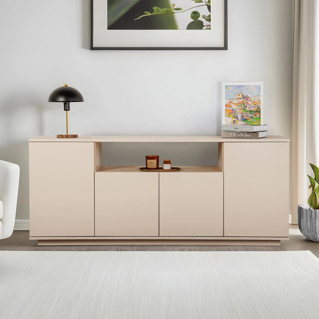 Consolle in legno "Arista" 180 x 44,5 x 75 cm - Visone
