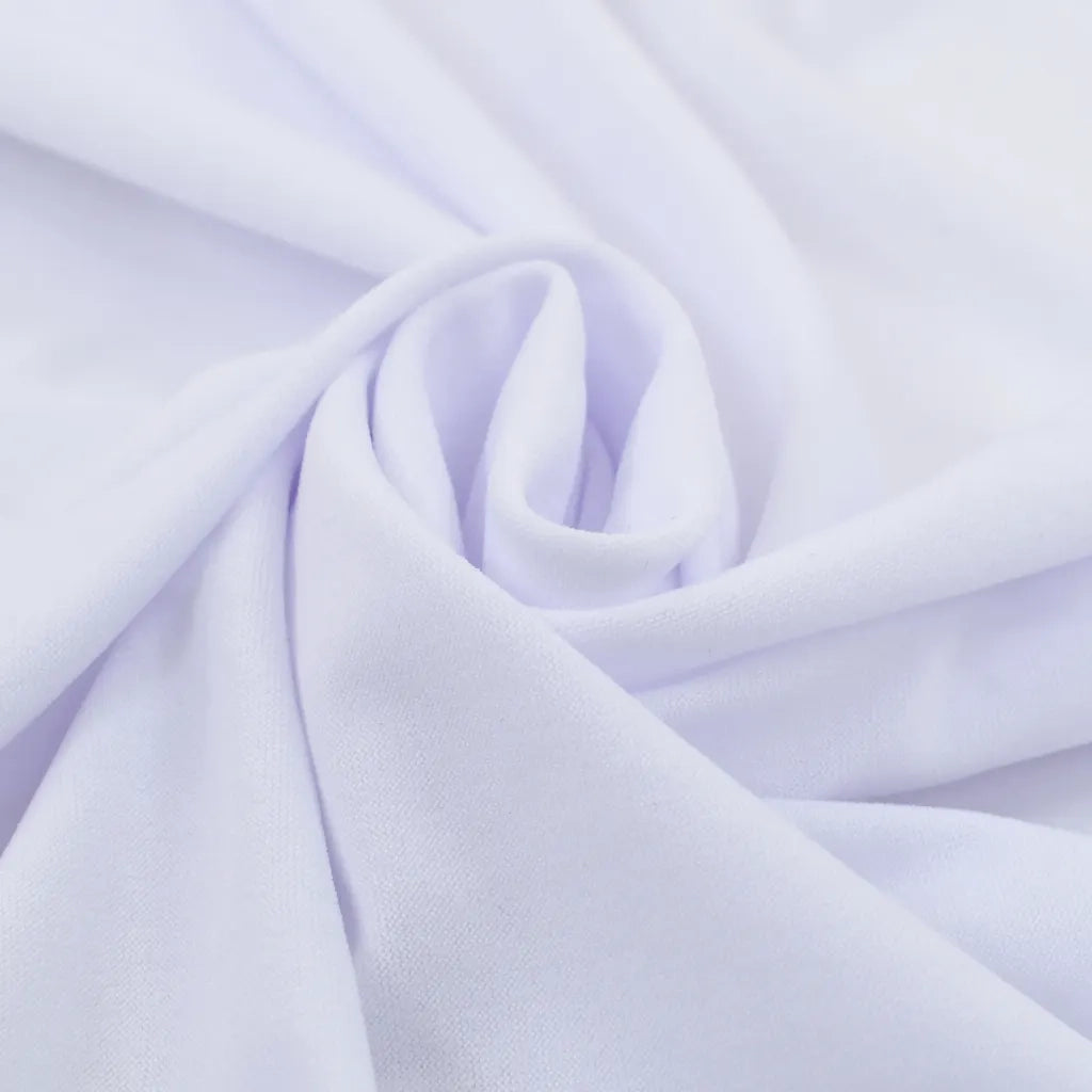 Copertura Elastica per Tavolo con Gonna 2 pz 120x74 cm Bianco 133581