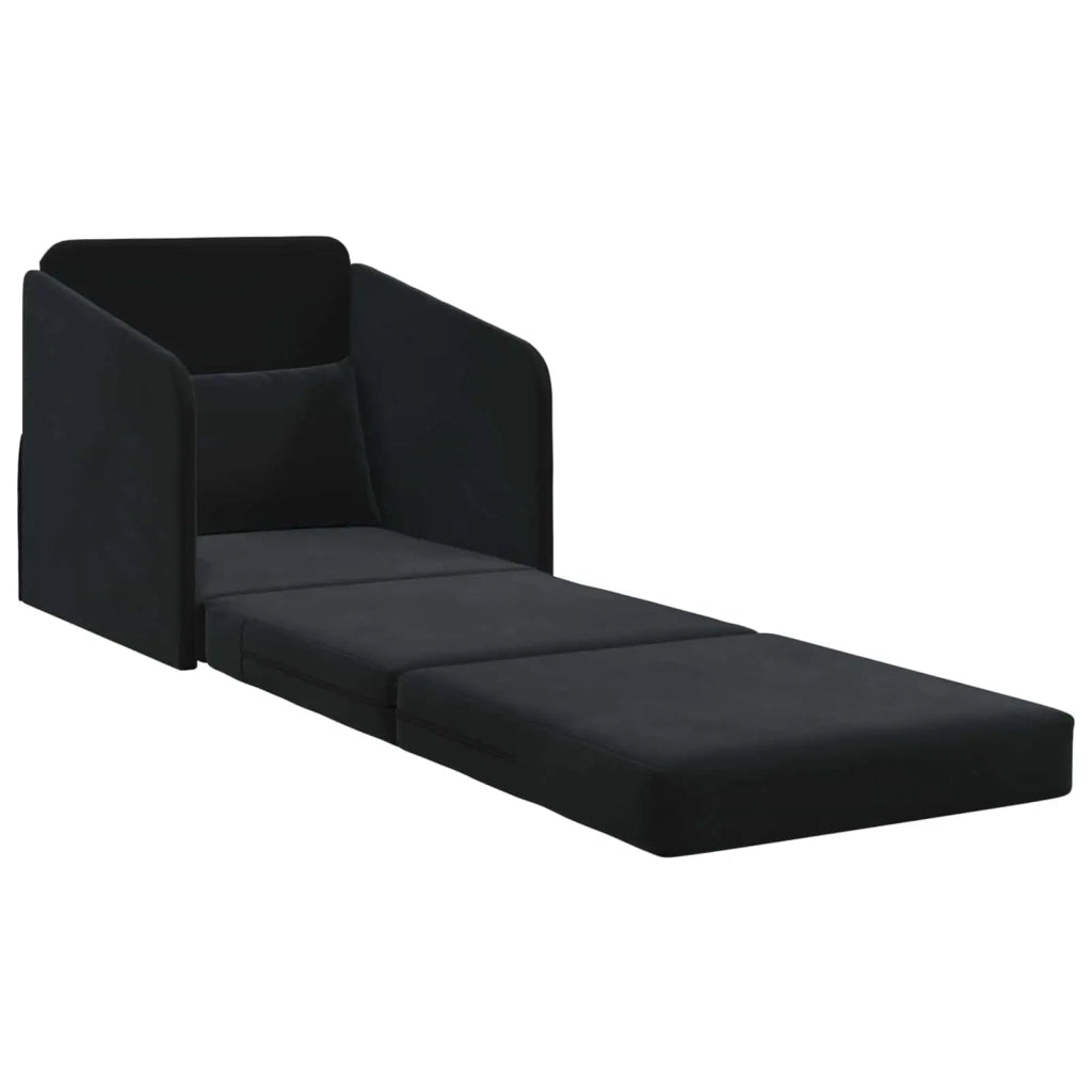 Divano letto Nero 65 x 80 x 83 cm Velluto 4106652