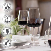 Set di bicchieri da vino lussuosi - bicchiere da vino da 6 pezzi