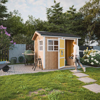 Casetta da giardino di qualit? premium 5,9 m² - H252x250x294 cm - Timbela M913