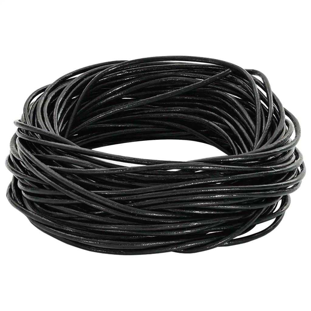 Cordino in Pelle Nero ?1 mm x 5 m Pelle CFW5458493
