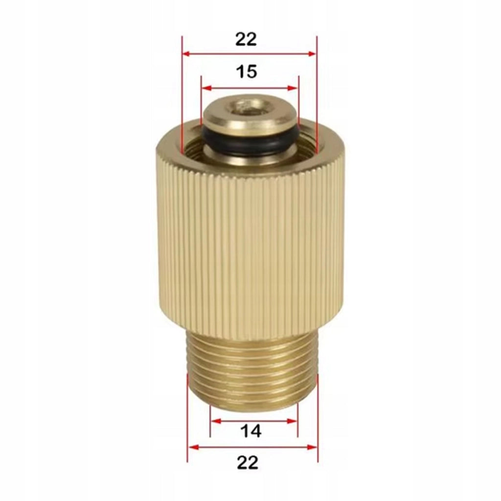 Adattatore M22 in Ottone – Riduzione per Idropulitrici | Filettatura Interna/ Esterna M22
