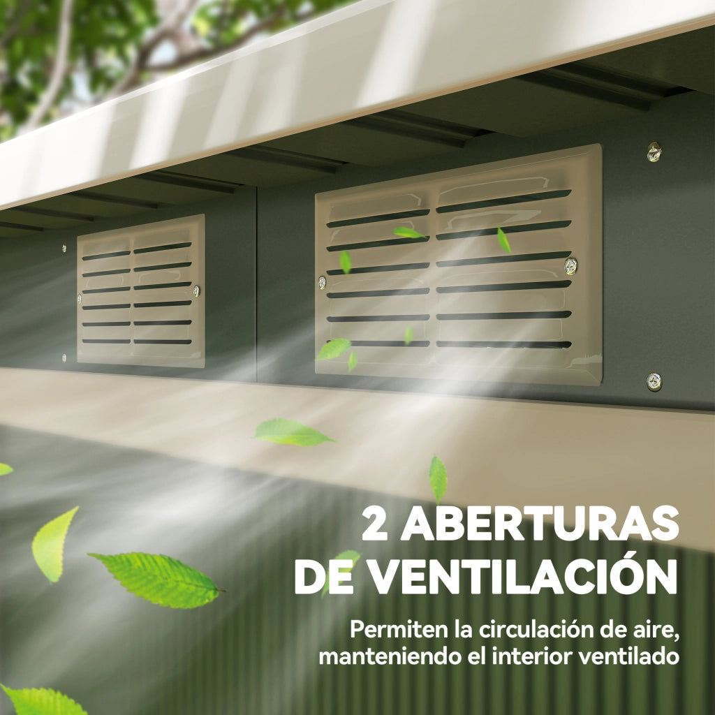 Casetta da Giardino ¨C Minimal ¨C 280x130x172 cm Verde Chiaro
