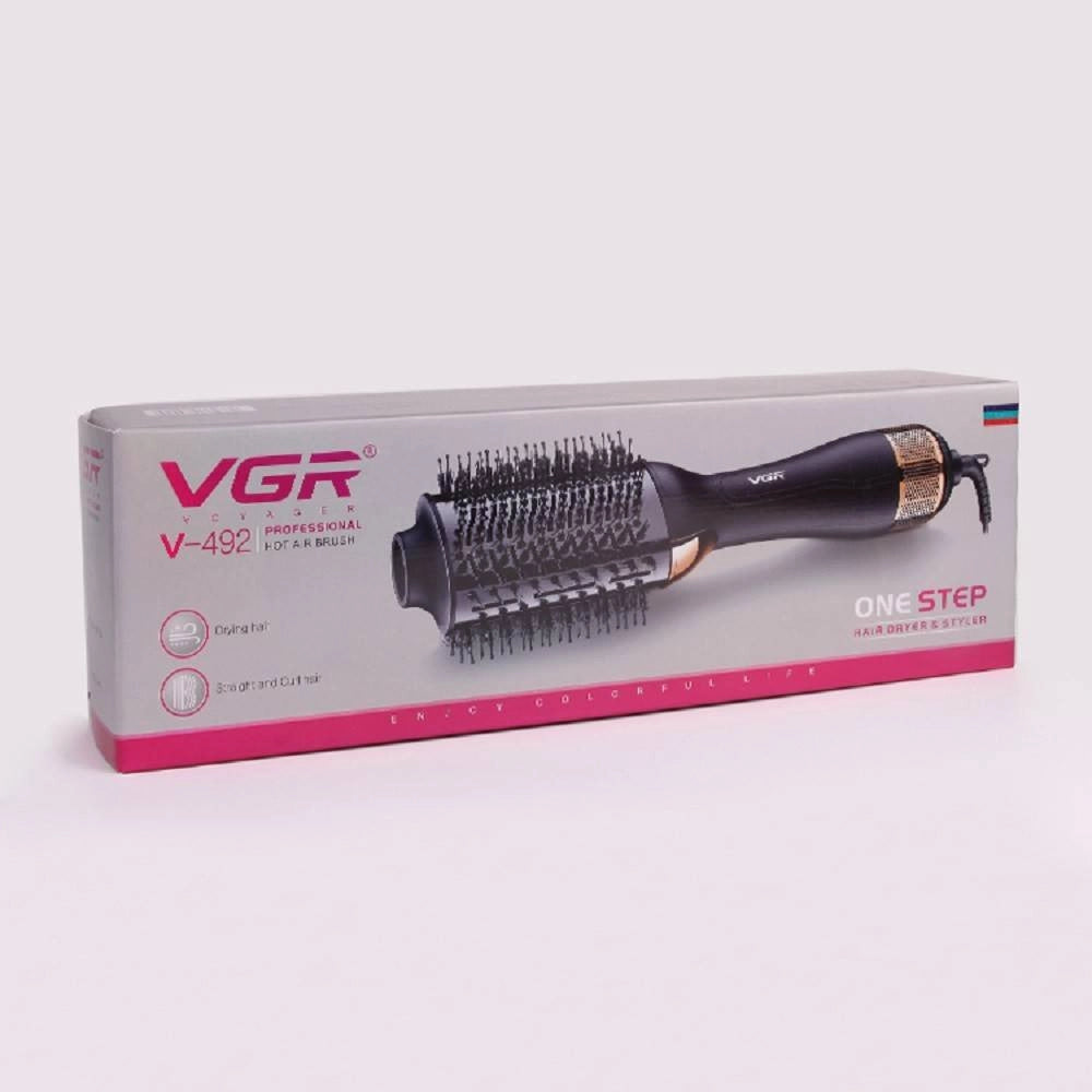Trade Shop - Vgr V-492 Spazzola Aria Calda Professionale Ionica Styling Parrucchiere -