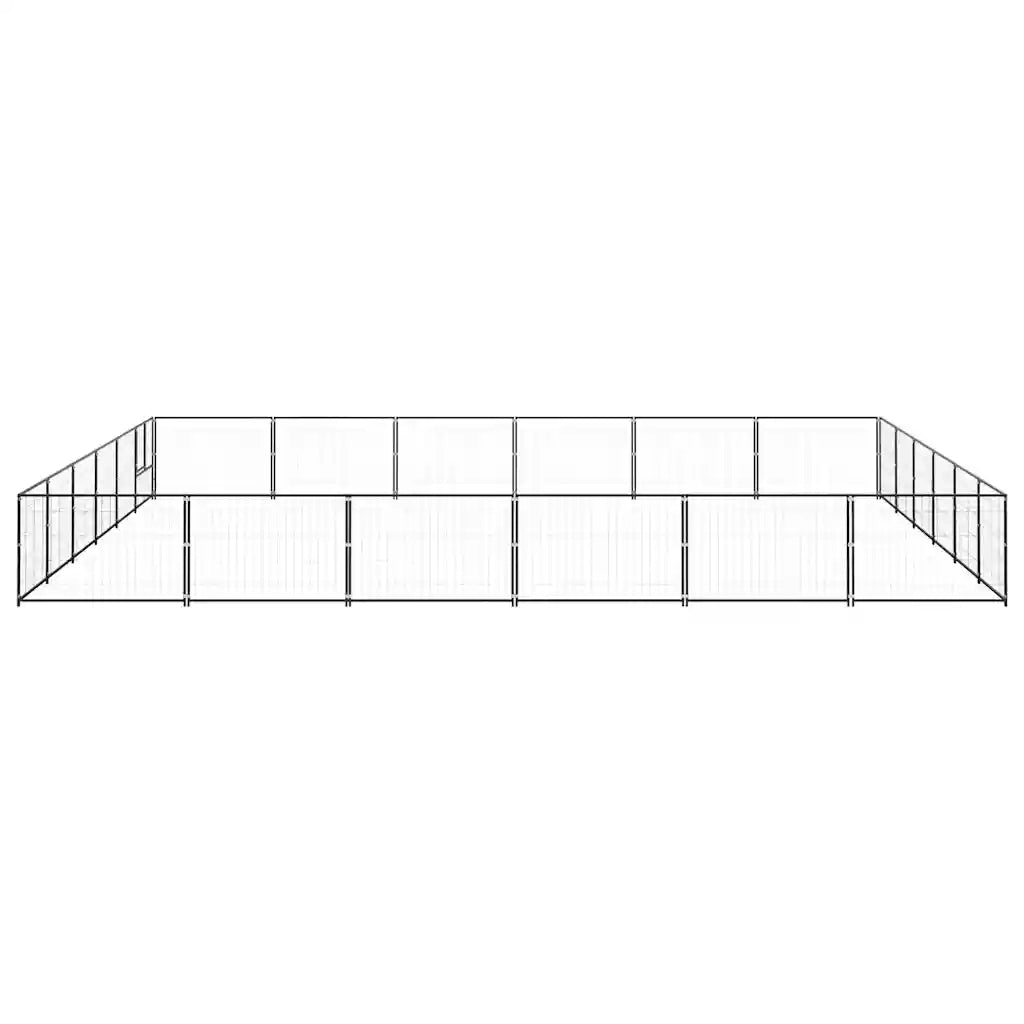 Gabbia per Cani Nera 36 mÂ² in Acciaio cod mxl 49084