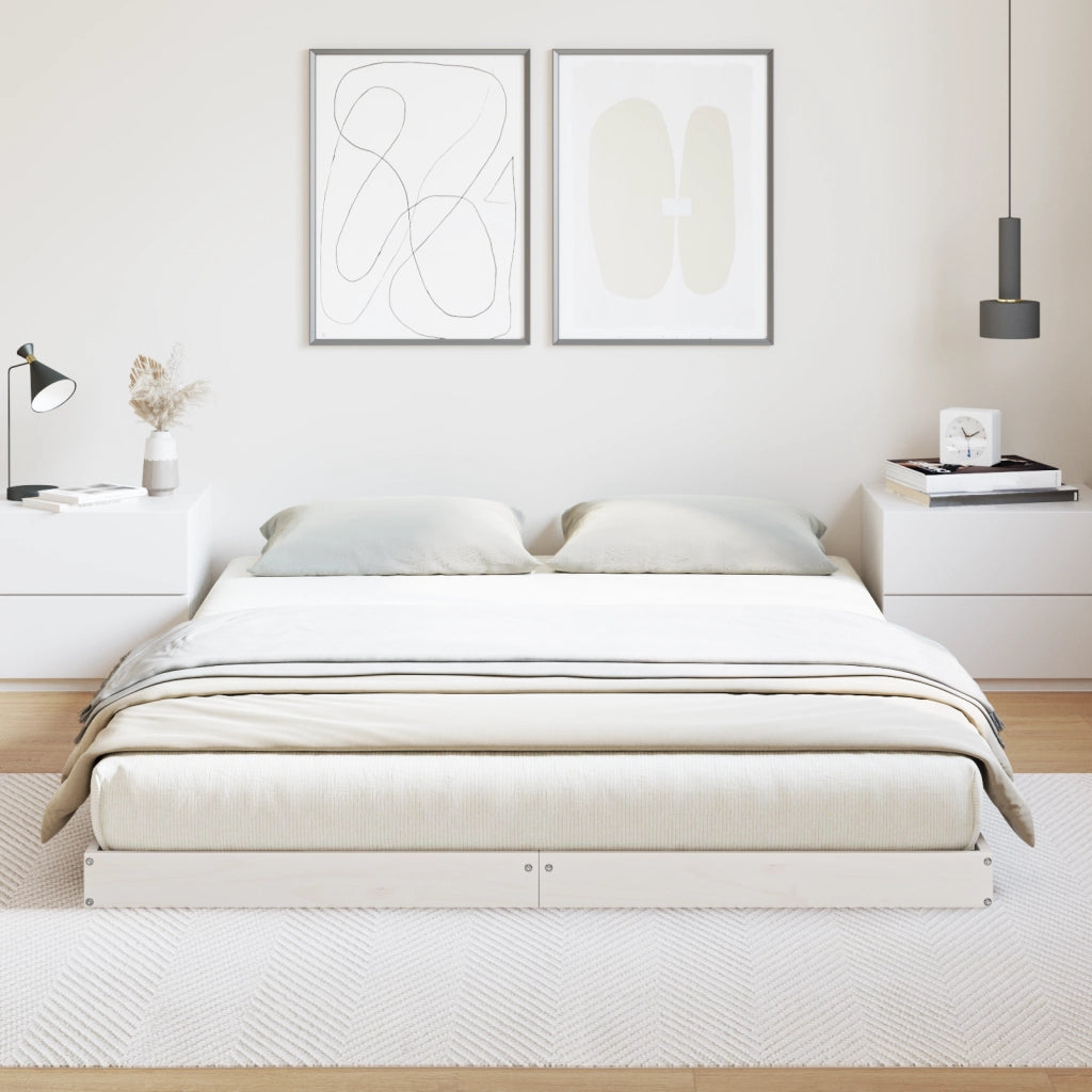 Struttura Letto  160x210 cm in Legno Massello di Pino