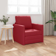 Divano letto 60cm Rosso Vino Pelle Artificiale 4106633