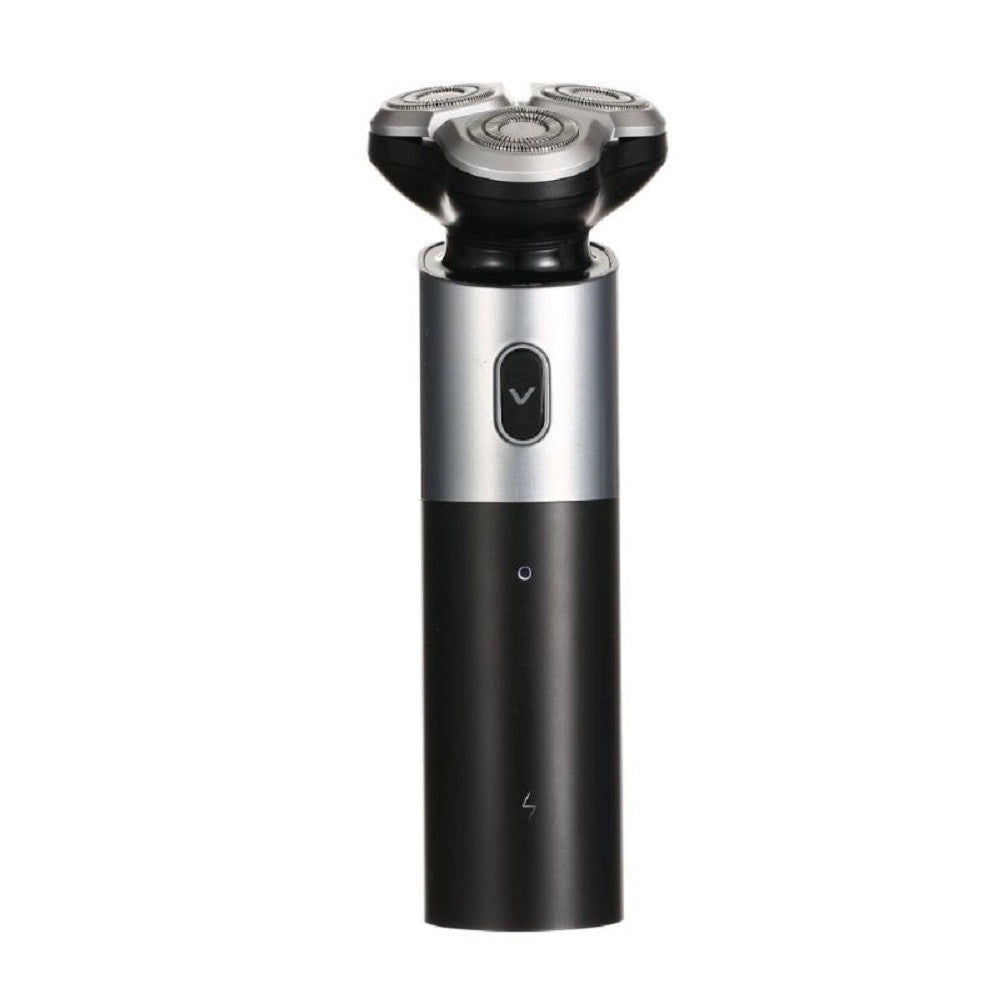 Trade Shop - Rasoio Elettrico 3 Teste Rotanti Barba Cordless Usb Rifinitore Impermeabile V343 -