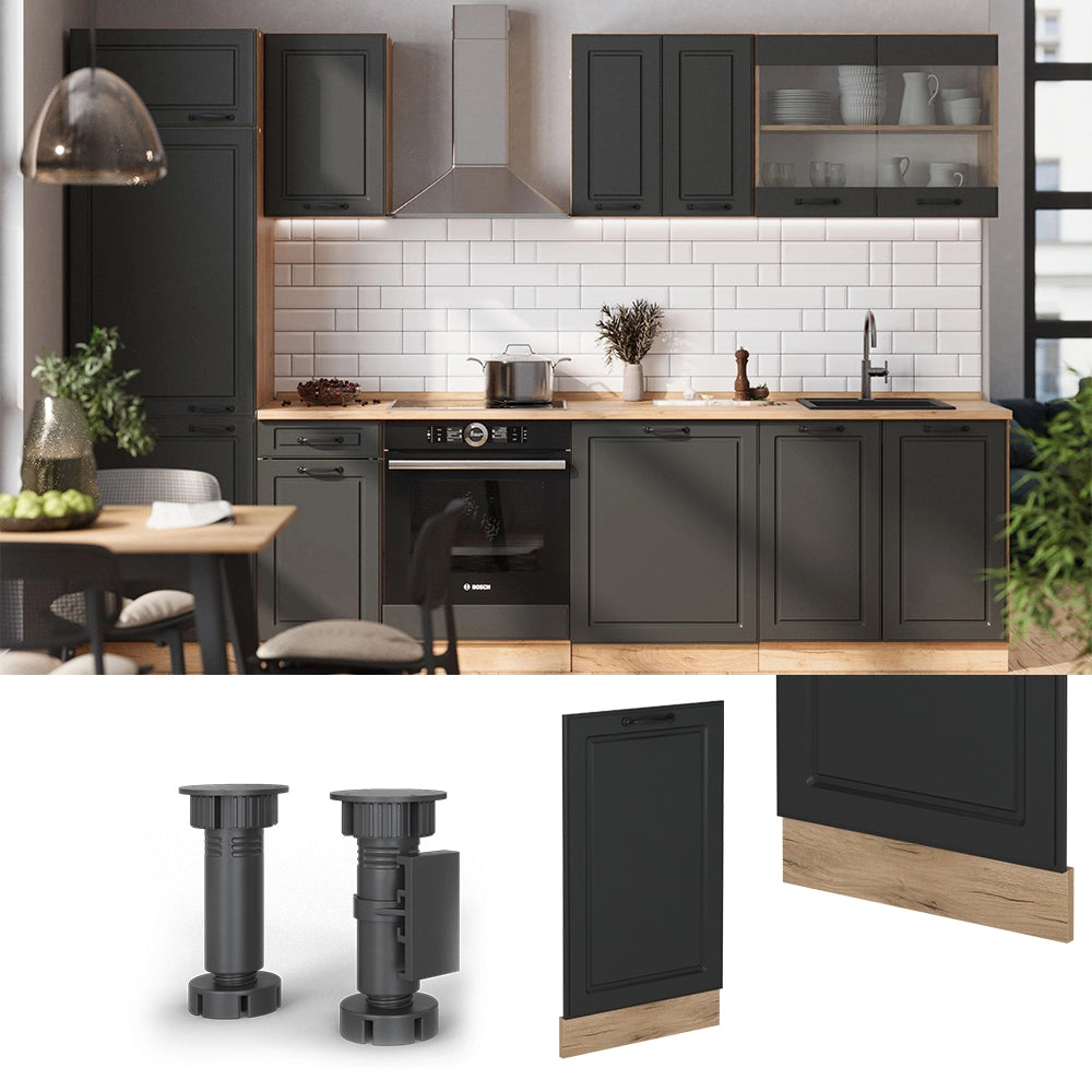 Vicco Pannello frontale della lavastoviglie Antracite casa di campagna 45 cm , PL Marmo