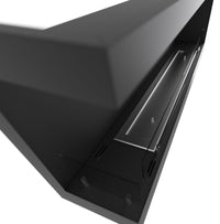 Camino a Bioetanolo da Incasso 120x45 cm Corner 1200 Left Sinistro Nero