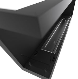 Camino a Bioetanolo da Incasso 120x45 cm Corner 1200 Left Sinistro Nero