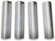 Finali angolari per zoccolo da cucina pezzi 4 H 12 INOX