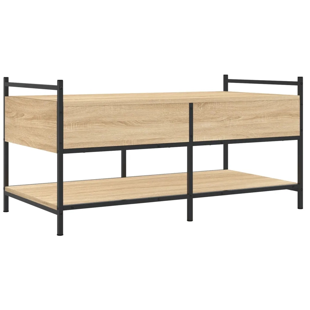 Tavolino da Salotto-Tavolino da soggiorno-Tavolo Rovere Sonoma 99x50x50cm Legno Multistrato