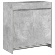 Mobiletto da Bagno Sotto Lavabo Grigio Cemento