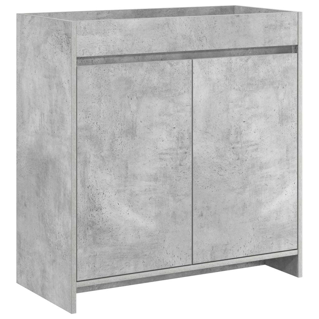 Mobiletto da Bagno Sotto Lavabo Grigio Cemento