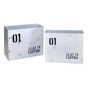 Portariviste metallo bristol bianco 1-2cm34,5x15,5h28