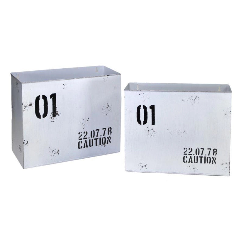 Portariviste metallo bristol bianco 1-2cm34,5x15,5h28