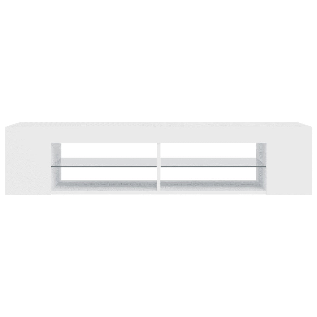 Mobile Porta TV con Luci LED Bianco 135x39x30 cm cod mxl 14821