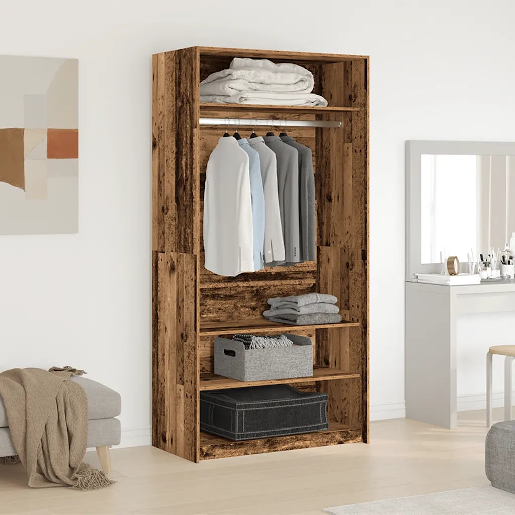 Armadio Legno Antico 100x50x200 cm in Legno Multistrato CFW7721796